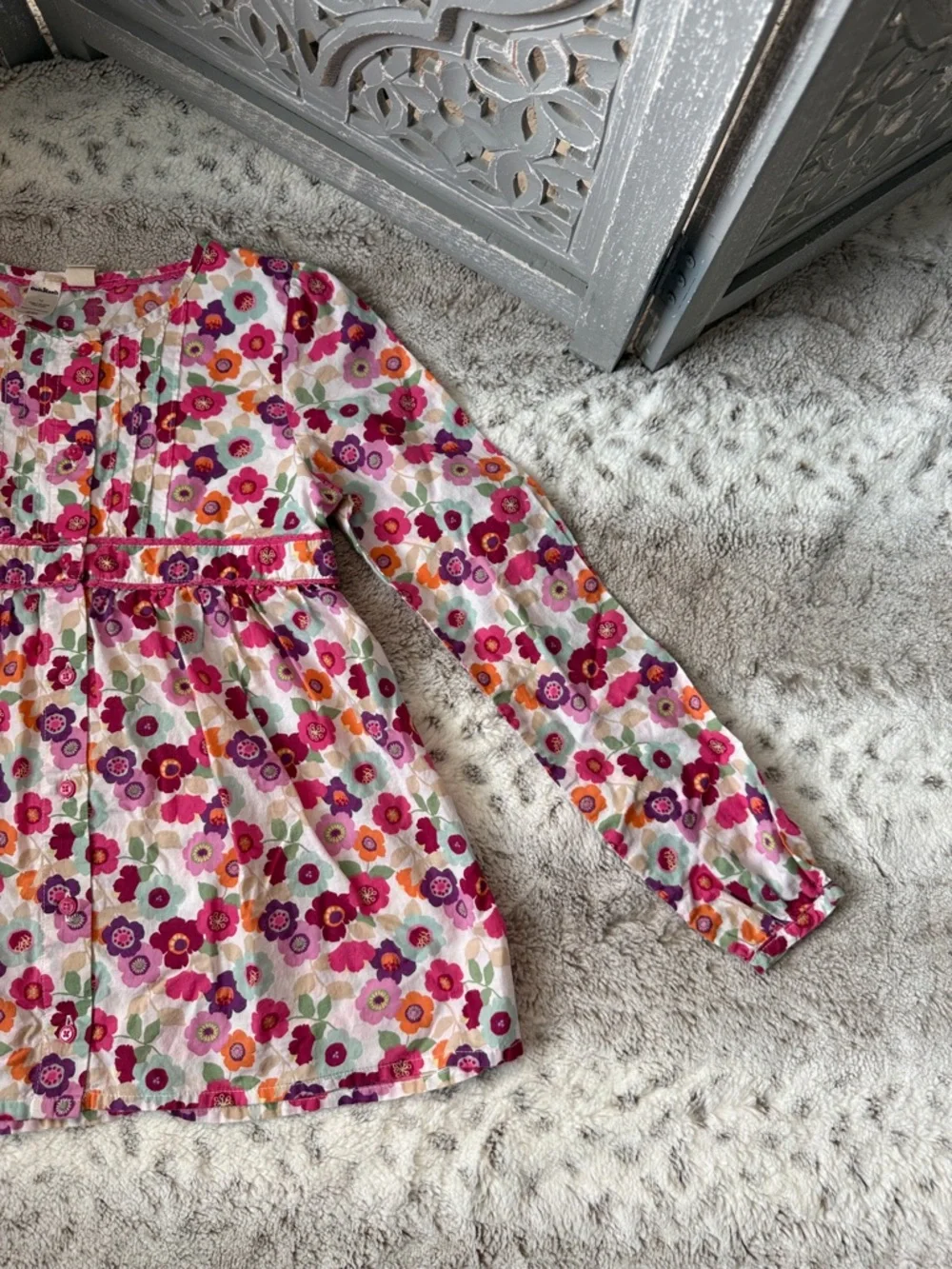 OshKosh B'Gosh long sleeve floral top girls size 12 garden party girlhoodcore